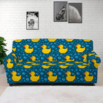 Pixel Rubber Duck Pattern Print Sofa Cover