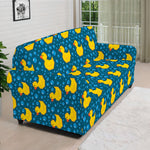 Pixel Rubber Duck Pattern Print Sofa Cover