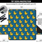 Pixel Rubber Duck Pattern Print Sofa Protector