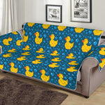 Pixel Rubber Duck Pattern Print Sofa Protector