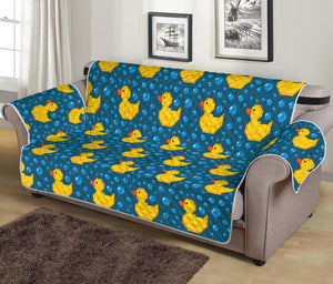 Pixel Rubber Duck Pattern Print Sofa Protector