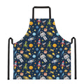 Pixel Space Pattern Print Apron