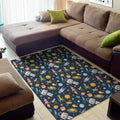 Pixel Space Pattern Print Floor Mat