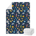 Pixel Space Pattern Print Blanket