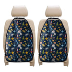 Pixel Space Pattern Print Car Seat Organizers