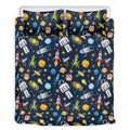 Pixel Space Pattern Print Duvet Cover Bedding Set