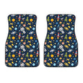 Pixel Space Pattern Print Front Car Floor Mats