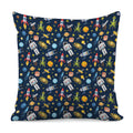 Pixel Space Pattern Print Pillow Cover