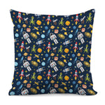 Pixel Space Pattern Print Pillow Cover