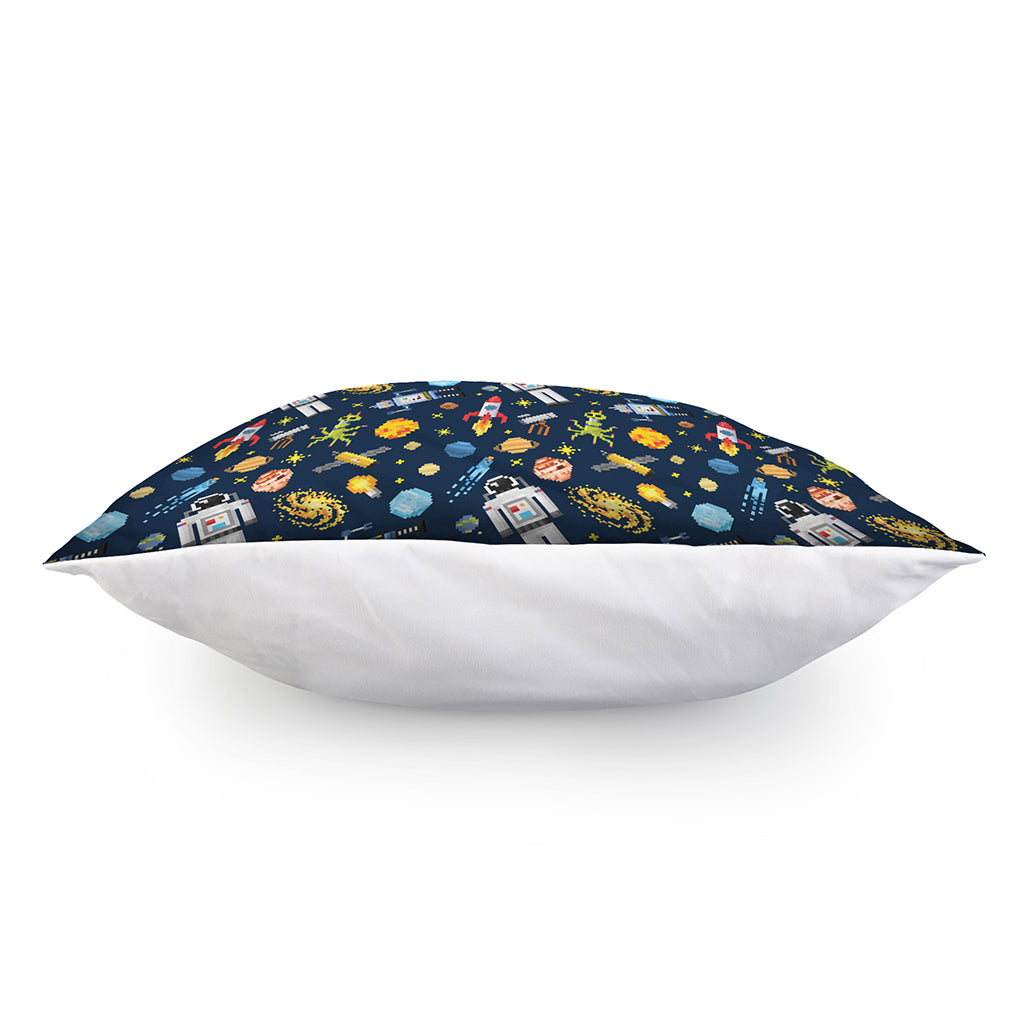 Pixel Space Pattern Print Pillow Cover