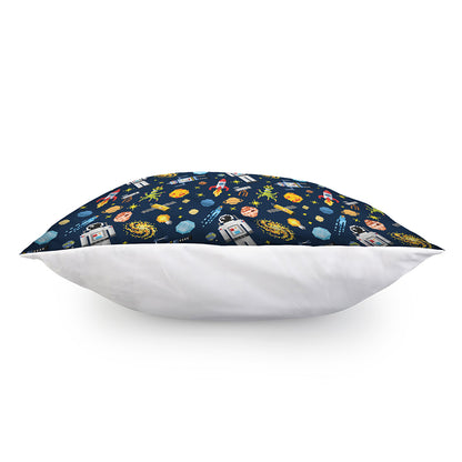 Pixel Space Pattern Print Pillow Cover