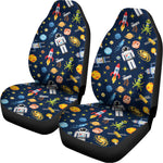 Pixel Space Pattern Print Universal Fit Car Seat Covers