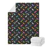 Pixel Spaceships Pattern Print Blanket