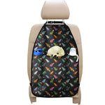 Pixel Spaceships Pattern Print Car Seat Organizers
