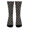 Pixel Spaceships Pattern Print Crew Socks