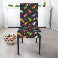 Pixel Spaceships Pattern Print Dining Chair Slipcover