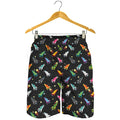 Pixel Spaceships Pattern Print Men's Shorts