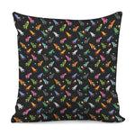 Pixel Spaceships Pattern Print Pillow Cover