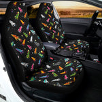 Pixel Spaceships Pattern Print Universal Fit Car Seat Covers