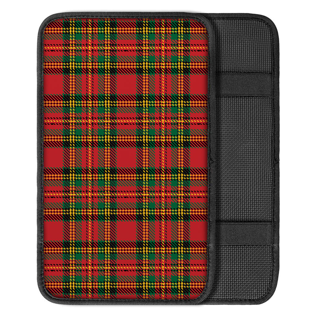 Pixel Stewart Scottish Tartan Print Car Center Console Cover