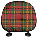 Pixel Stewart Scottish Tartan Print Car Headrest Covers