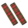 Pixel Stewart Scottish Tartan Print Car Seat Belt Covers