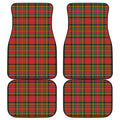 Pixel Stewart Scottish Tartan Print Front and Back Car Floor Mats