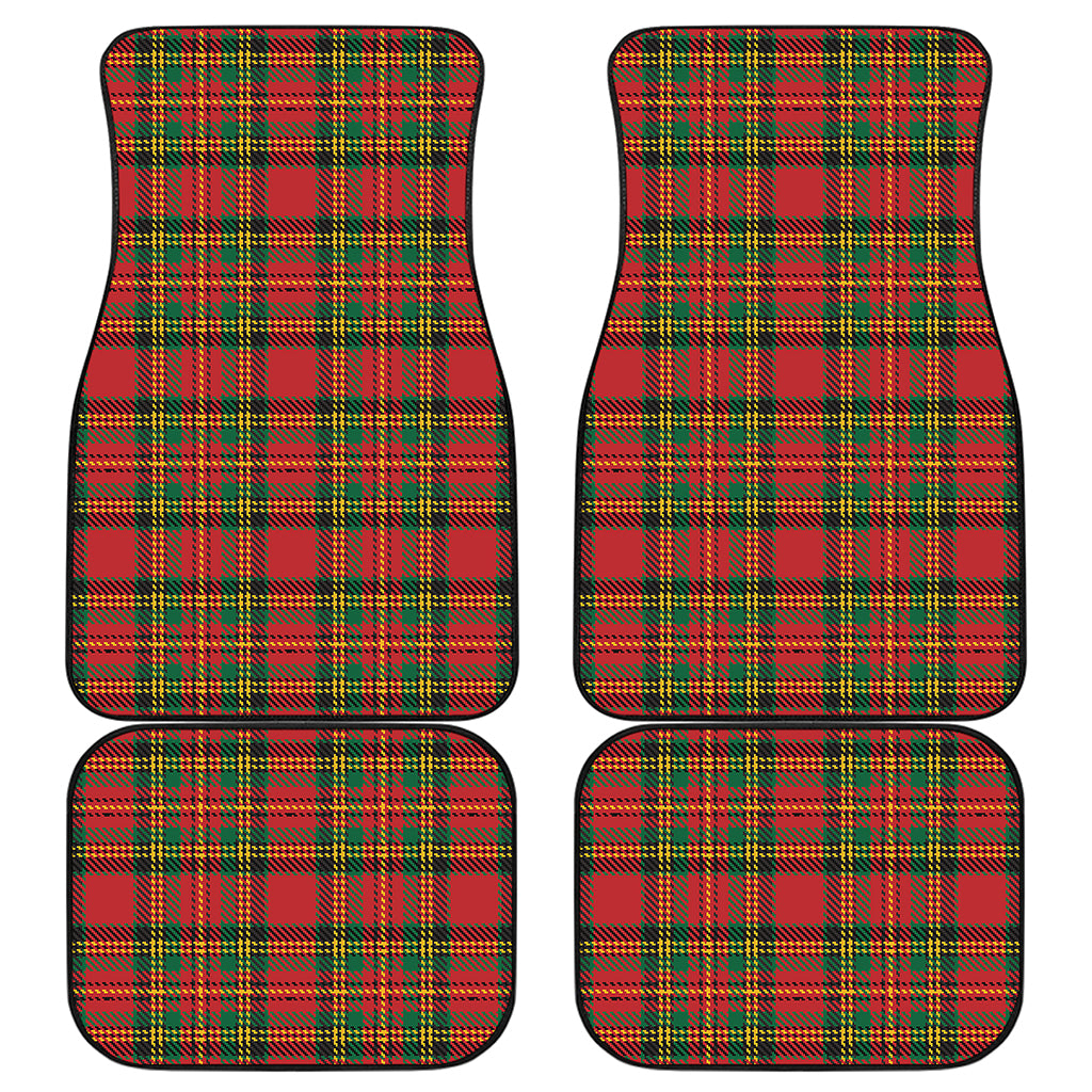 Pixel Stewart Scottish Tartan Print Front and Back Car Floor Mats