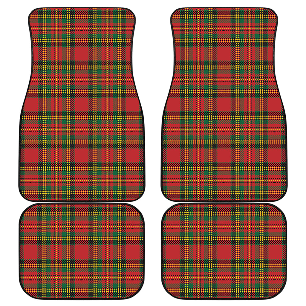 Pixel Stewart Scottish Tartan Print Front and Back Car Floor Mats