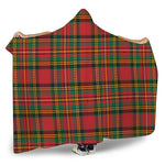 Pixel Stewart Scottish Tartan Print Hooded Blanket