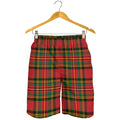 Pixel Stewart Scottish Tartan Print Men's Shorts