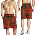 Pixel Stewart Scottish Tartan Print Men's Shorts