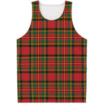 Pixel Stewart Scottish Tartan Print Men's Tank Top