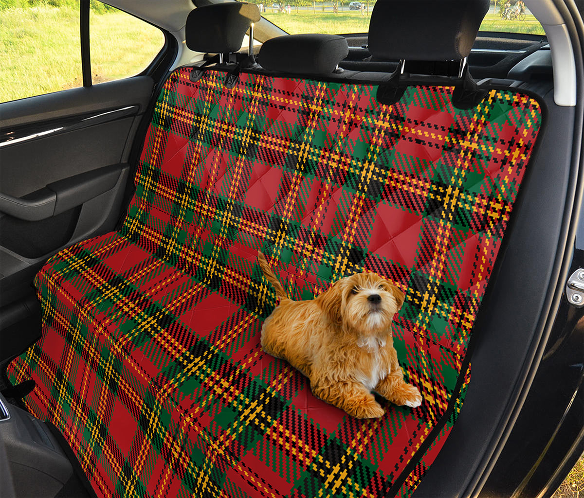 Pixel Stewart Scottish Tartan Print Pet Car Back Seat Cover