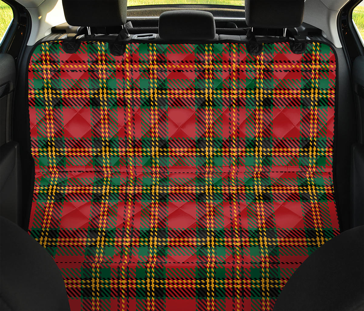 Pixel Stewart Scottish Tartan Print Pet Car Back Seat Cover