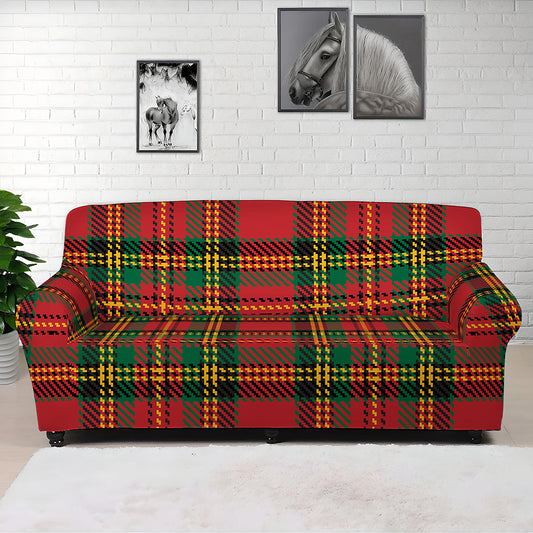 Pixel Stewart Scottish Tartan Print Sofa Cover
