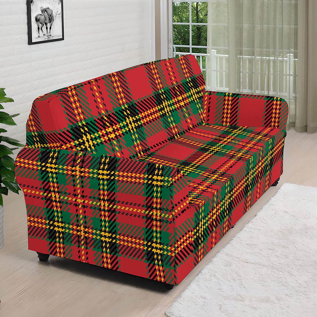 Pixel Stewart Scottish Tartan Print Sofa Cover