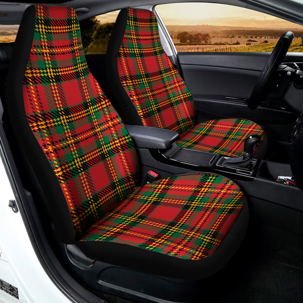 Pixel Stewart Scottish Tartan Print Universal Fit Car Seat Covers