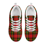 Pixel Stewart Scottish Tartan Print White Sneakers