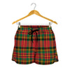 Pixel Stewart Scottish Tartan Print Women's Shorts