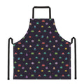 Pixel UFO Aliens Pattern Print Apron