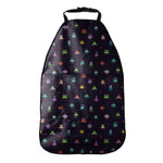 Pixel UFO Aliens Pattern Print Car Seat Organizers