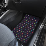 Pixel UFO Aliens Pattern Print Front Car Floor Mats