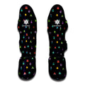 Pixel UFO Aliens Pattern Print Muay Thai Shin Guards