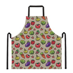 Pixel Vegetables Pattern Print Apron