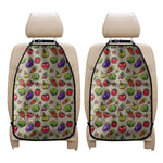 Pixel Vegetables Pattern Print Car Seat Organizers