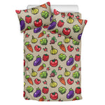 Pixel Vegetables Pattern Print Duvet Cover Bedding Set