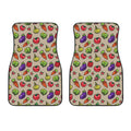 Pixel Vegetables Pattern Print Front Car Floor Mats