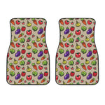 Pixel Vegetables Pattern Print Front Car Floor Mats