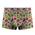 Pixel Vegetables Pattern Print Men's Boxer Briefs